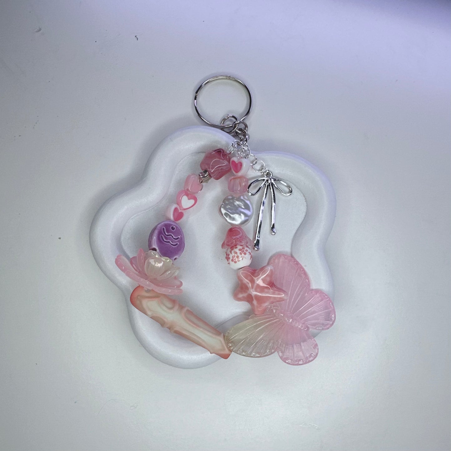 Press-on Nail Keychain