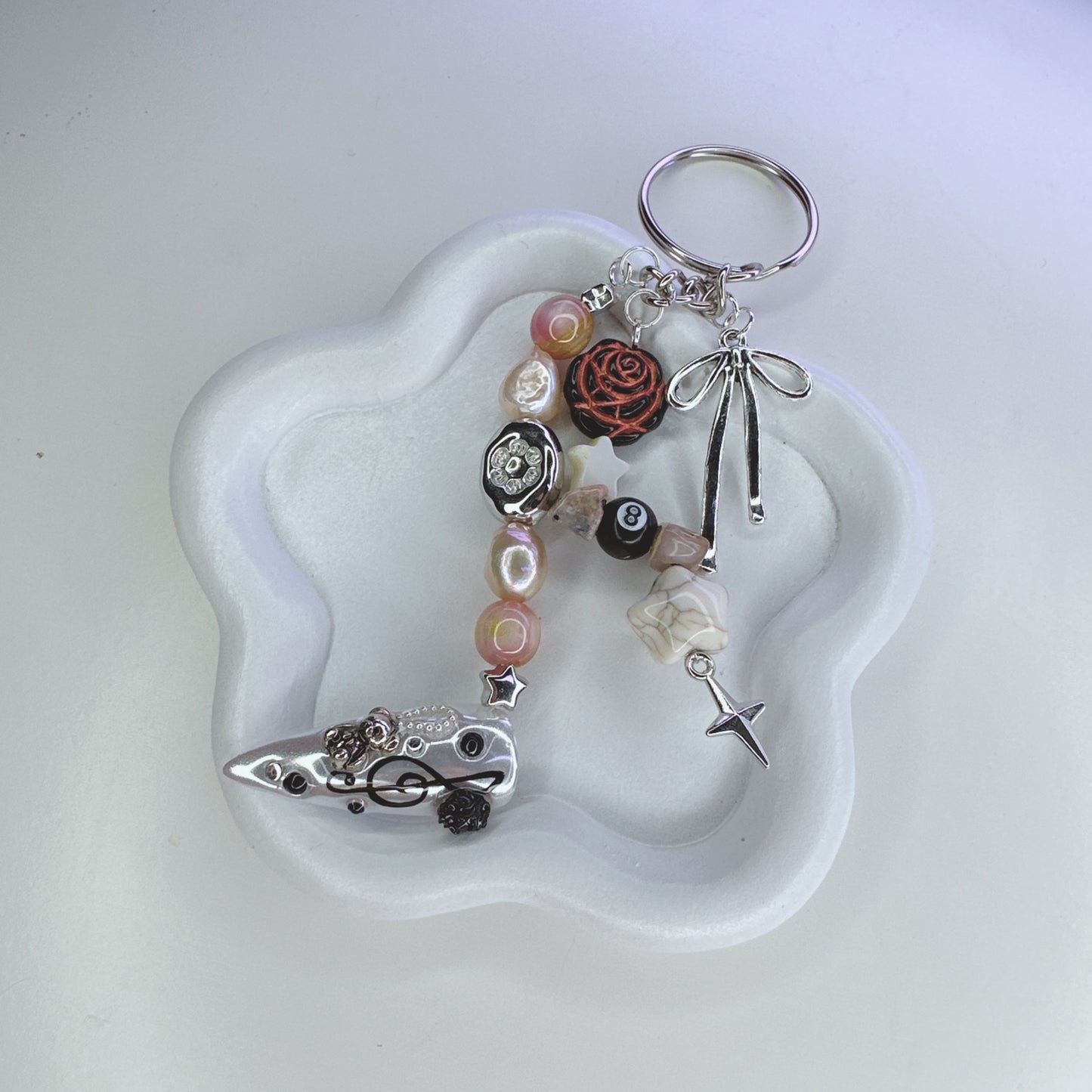 Press-On Nail Keychain