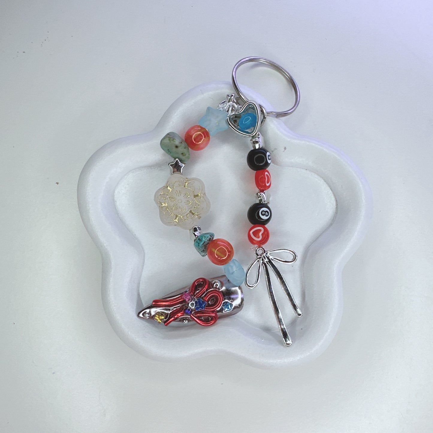 Press-On Nail Keychain