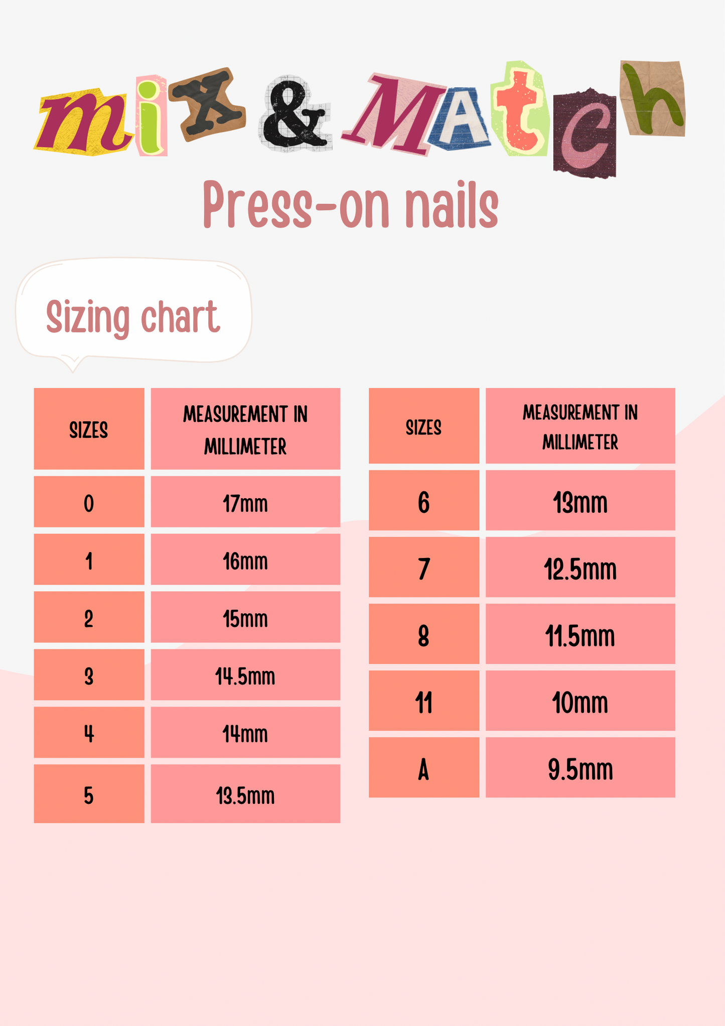 Mix&Match press-on nails