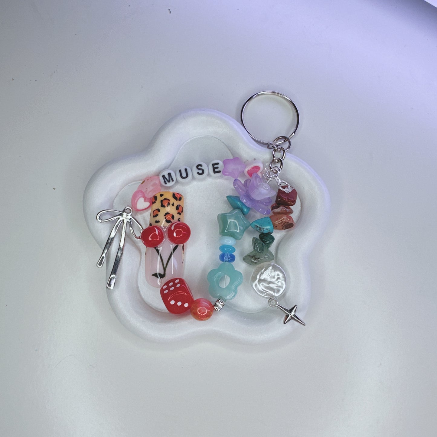 Press-On Nail Keychain