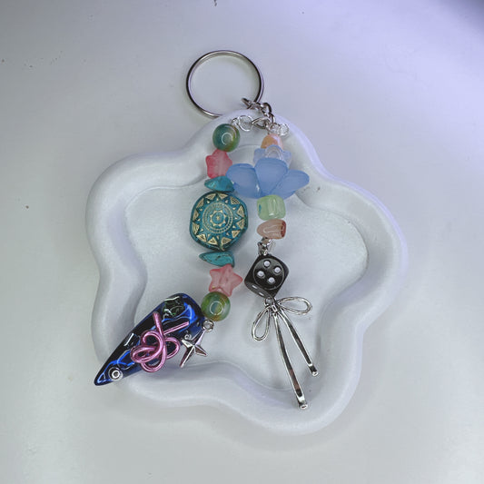 Press-On Nail Keychain