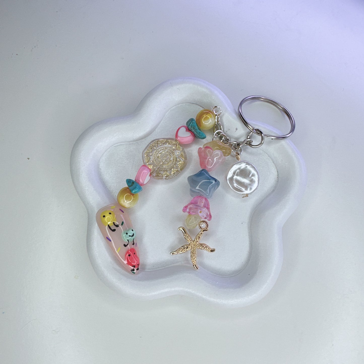 Press-On Nail Keychain