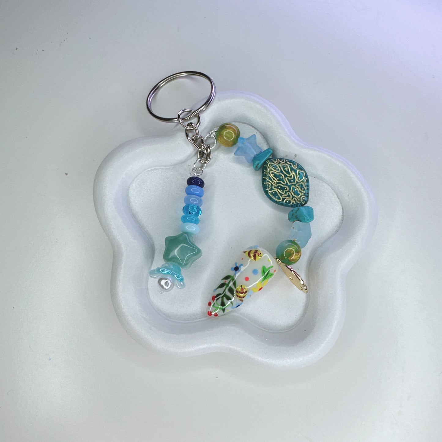 Press-On Nail Keychain